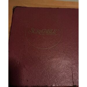 Vintage 1948 SCRABBLE Board Game Selchow‎ & Righter Tray Wood Tiles, Missing 2